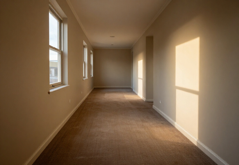 Dry and restored living room in Tempe after flood restoration